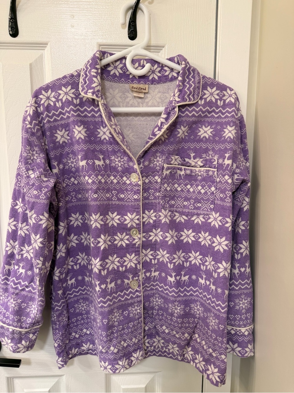 BedHead Flannel Pajamas Purple Patterned